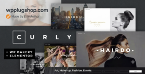 Curly – Premium Stylish WordPress Theme for Hairdressers & Salons