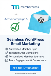 MemberPress ActiveCampaign – Membership Email Automation for WordPress