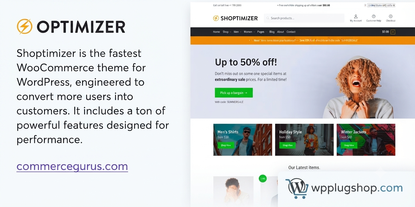 Shoptimizer 2.9.5 – Fastest WooCommerce WordPress Theme for High-Converting Online Stores