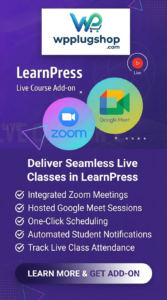 LearnPress Live Course Addon 4.0.5 – Zoom & Google Meet Live Classroom Integration for WordPress LMS