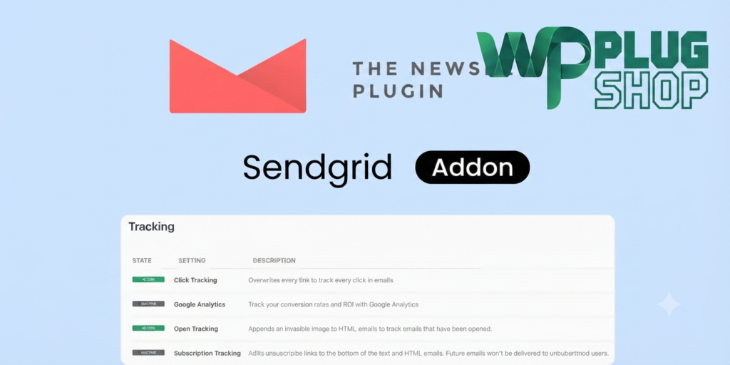 Newsletter SendGrid Addon – WordPress Email Delivery Integration Plugin