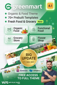 GreenMart Organic Food WooCommerce Theme – WordPress Grocery Store Theme