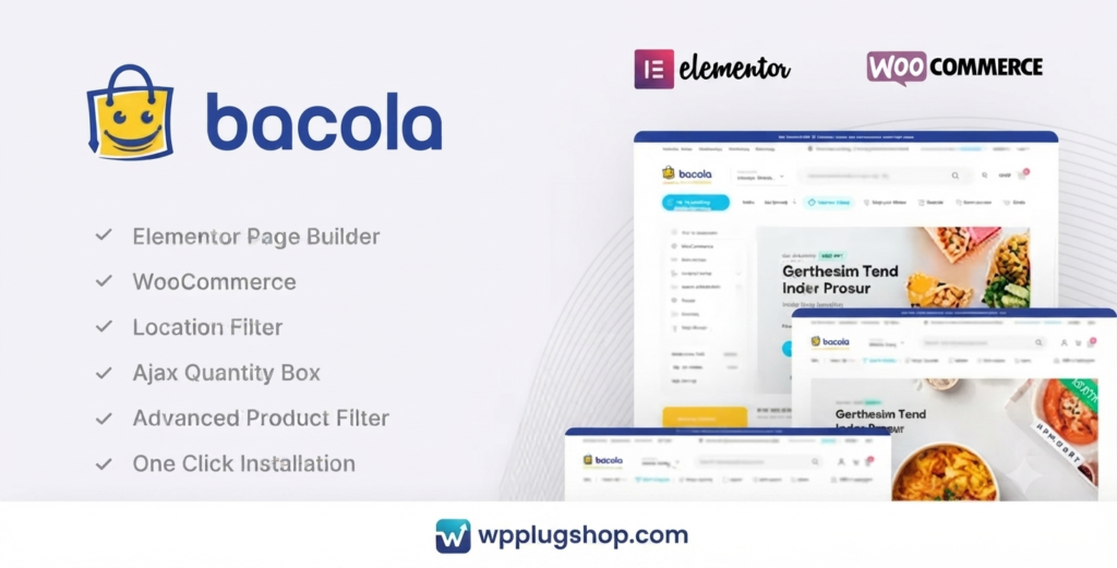 Bacola Theme – Grocery Store WordPress Theme for WooCommerce Food Shops