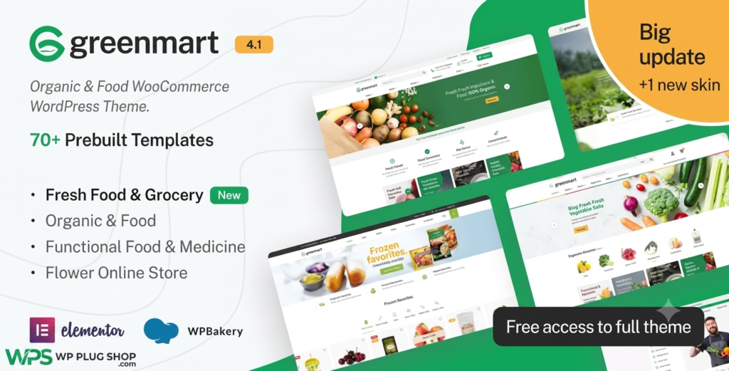 GreenMart Organic Food WooCommerce Theme – WordPress Grocery Store Theme