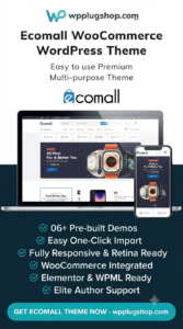 Ecomall Theme 1.3.3 – Elementor Electronics WooCommerce Theme
