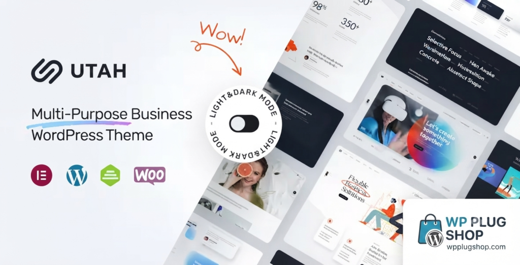 Utah Multi-Purpose Business WordPress Theme for Elementor & WooCommerce
