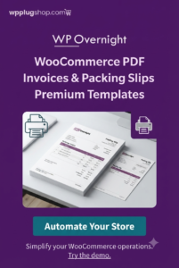 WooCommerce PDF Invoices & Packing Slips Premium Templates – Professional Invoice Design Extension