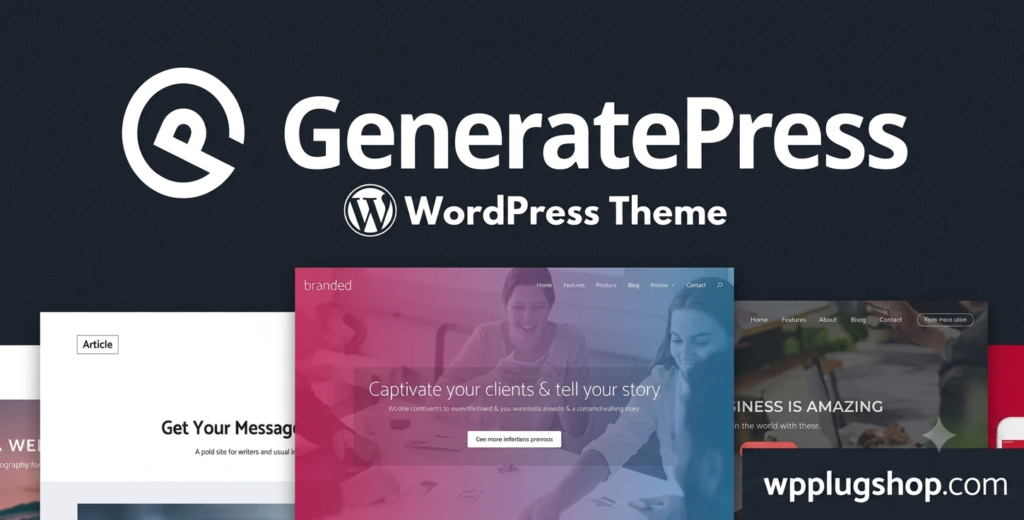 GeneratePress Premium WordPress Theme – Lightweight Fast Website Builder
