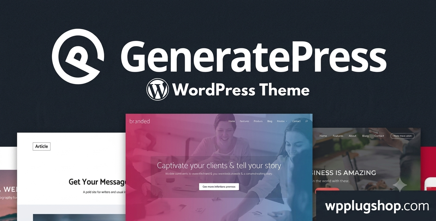 GeneratePress Premium WordPress Theme – Lightweight Fast Website Builder