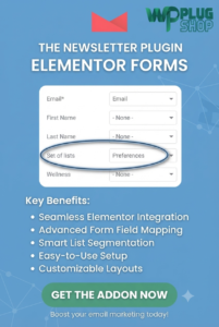 Newsletter Elementor Forms Addon – Elementor Pro Newsletter Integration
