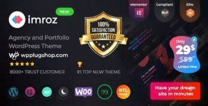 Imroz WordPress Theme – Creative Agency & Portfolio Elementor Theme