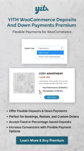 YITH WooCommerce Deposits And Down Payments Premium 2.28.0 | Partial Payments Plugin