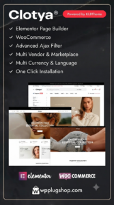 Clotya – Modern Fashion Store & Clothing Boutique WooCommerce Theme