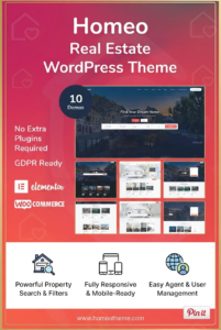 Homeo – Real Estate WordPress Theme for Property Listings & Agencies