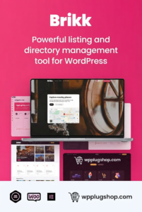 Brikk Directory Listing WordPress Theme – Business Directory, Booking & Marketplace Website Builder