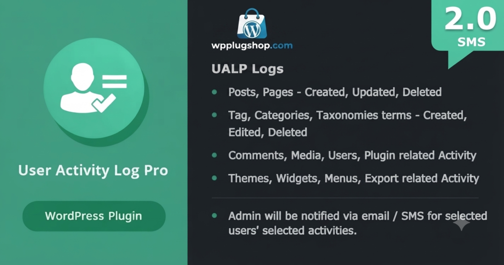 User Activity Log Pro for WordPress – Premium Site Audit & Security Monitor