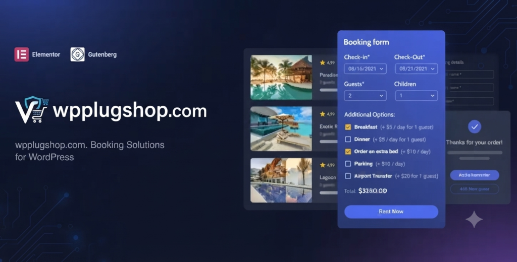 JetBooking For Elementor – WordPress Booking & Reservation Plugin