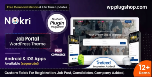 Nokri Theme 1.6.4 – Job Board WordPress Theme for Recruitment Portals