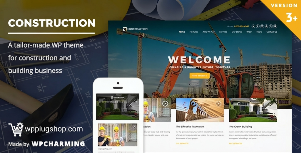 Construction WordPress Theme – Professional Builder & Contractor Website Template