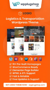 Logio Theme – Logistics & Transportation WordPress Theme 1.0 | Elementor & WooCommerce Ready