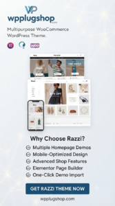 Razzi 2.4.0 – Multipurpose WooCommerce WordPress Theme for Modern Online Stores
