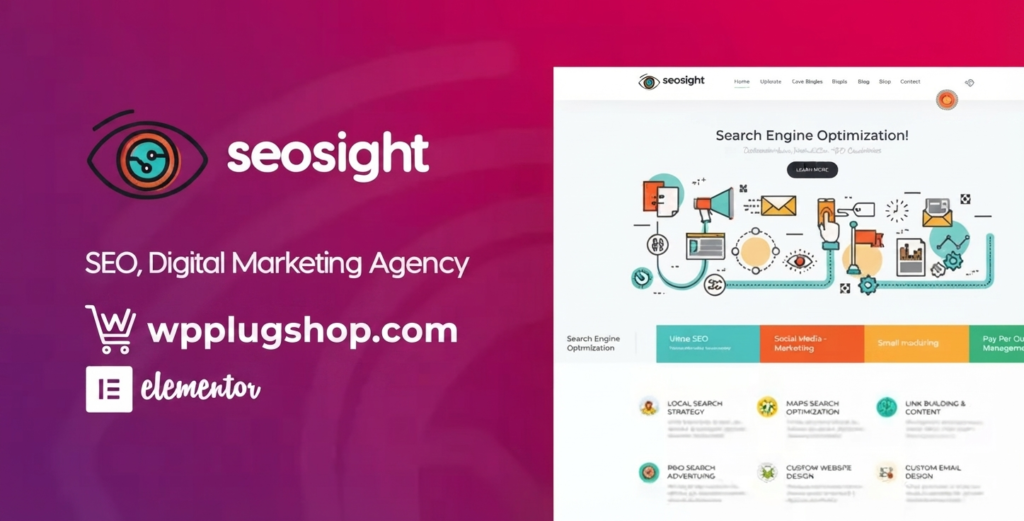 Seosight Digital Marketing Agency WordPress Theme – SEO, Marketing & Business Agency WooCommerce Ready Theme