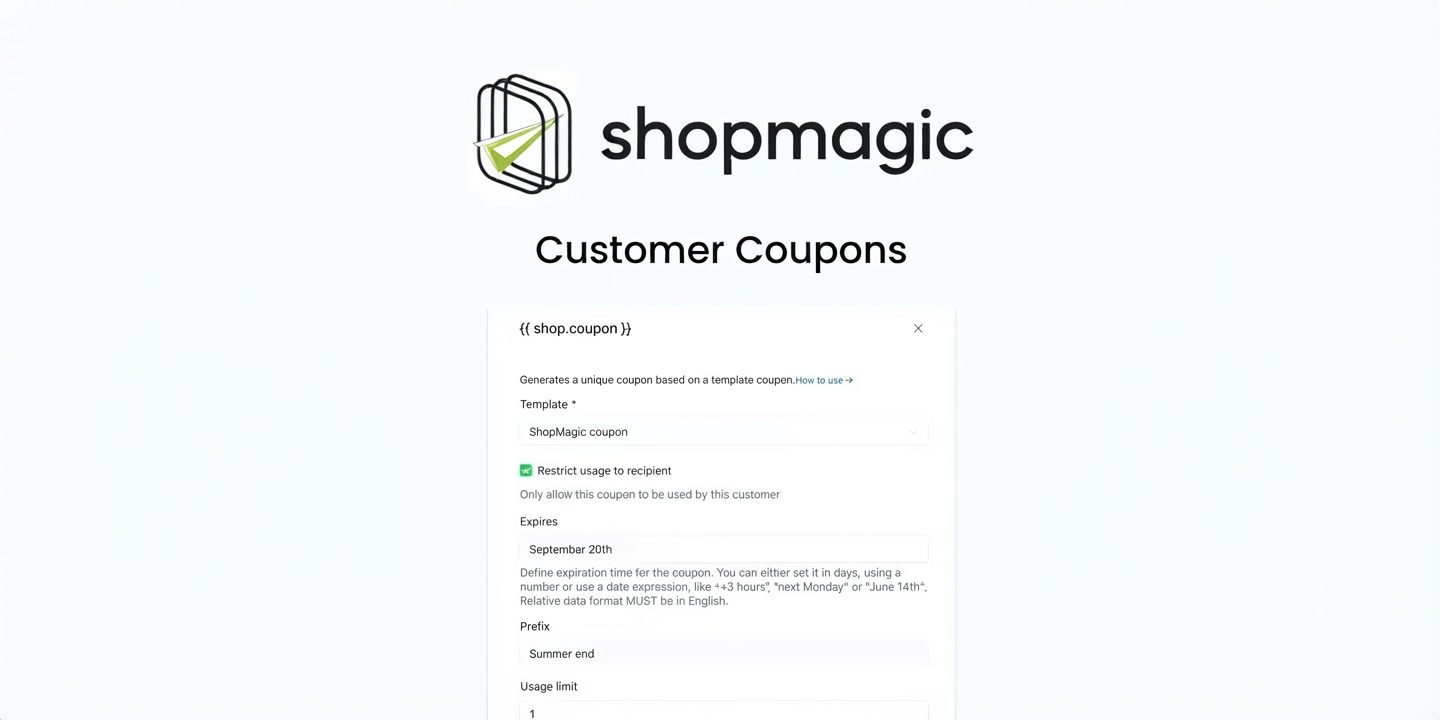 ShopMagic Customer Coupons 2.3.0 – WooCommerce Automated Loyalty Coupon Plugin