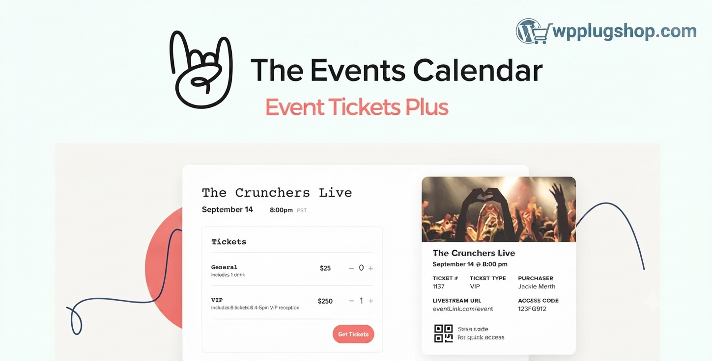 Event Tickets Plus 6.9.3 – WooCommerce Event Ticket & Registration Plugin for WordPress