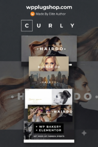 Curly – Premium Stylish WordPress Theme for Hairdressers & Salons