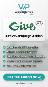 GiveWP ActiveCampaign Addon 2.0.0 – Email Marketing & CRM Integration