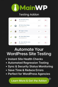 MainWP Regression Testing 5.1.4 – WordPress Website Change Detection & Update Safety Tool