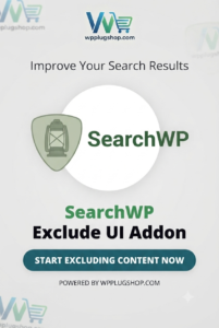 SearchWP Exclude UI Addon 1.2.5 – WordPress Search Exclusion Plugin