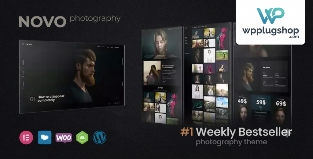Novo Photography WordPress Theme – Creative Portfolio, Gallery & Photographer Website Builder