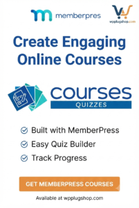 MemberPress Quizzes 1.1.5 – Quiz Builder Add-on for MemberPress Courses