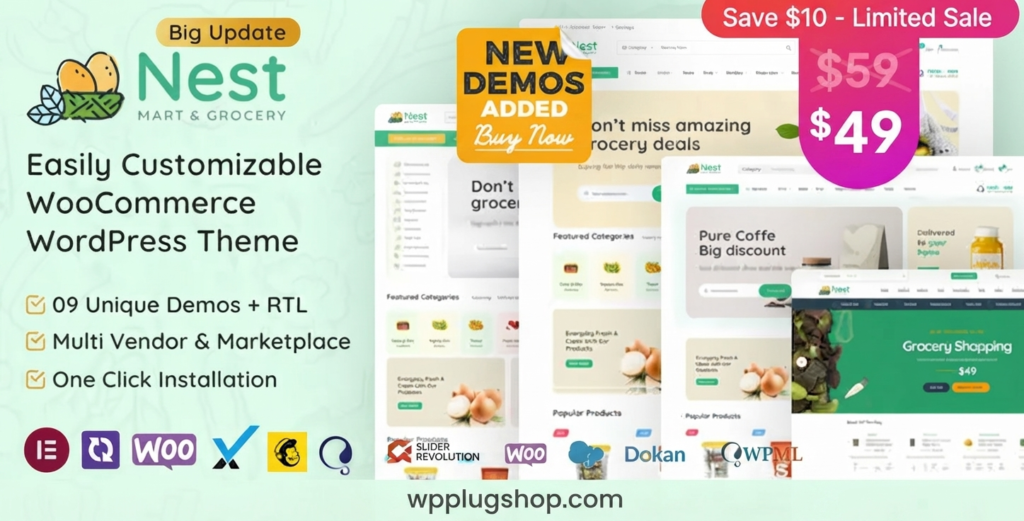 Nest Theme 1.8.6 – Grocery Store WooCommerce WordPress ThemeV