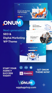 Onum Theme 1.2.16.18 – SEO & Digital Marketing Agency Elementor WordPress Theme
