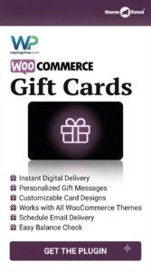 Pimwick WooCommerce Gift Cards Pro 3.79 – Digital Gift Cards & Store Credit System for WooCommerce