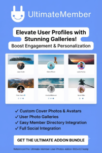 Ultimate Member User Photos Addon – Front-End Member Photo Galleries for WordPress