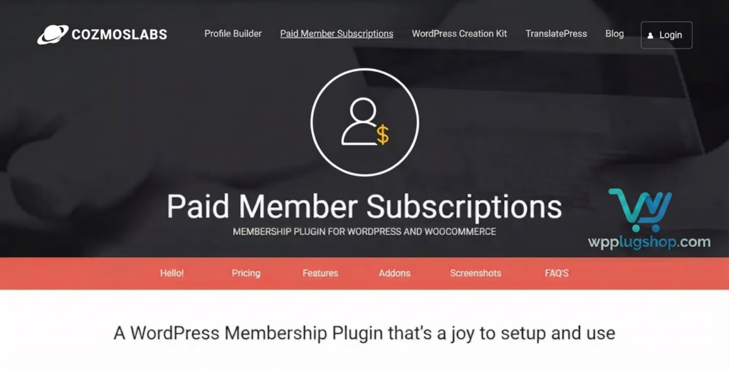Paid Member Subscriptions Premium + Addons Pack 1.9.12 – WordPress Membership Plugin