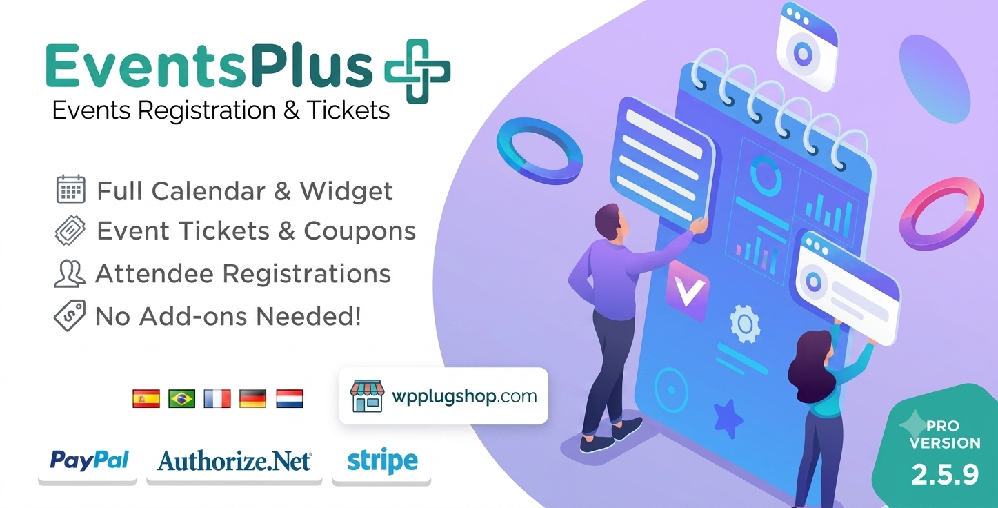 WordPress Events Calendar Registration & Tickets Plugin – Event Management System