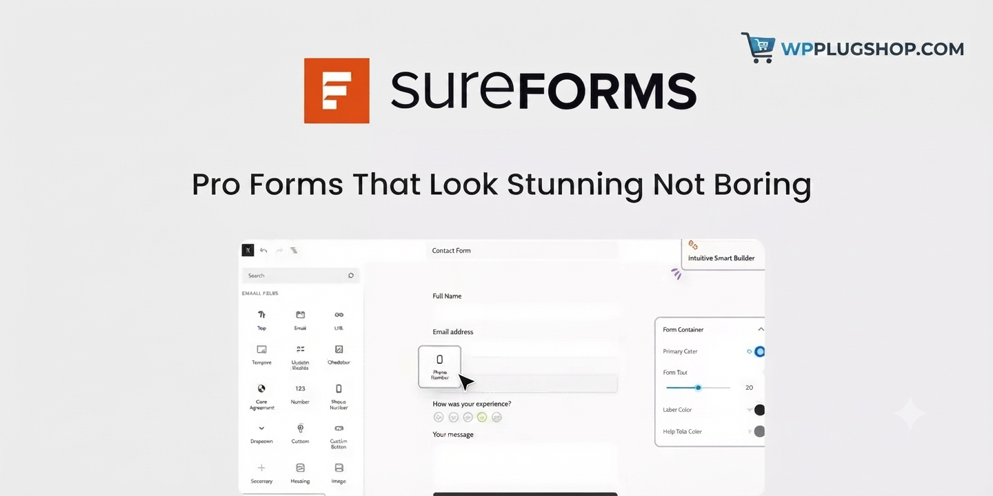 SureForms Pro – AI-Powered WordPress Form Builder for Stunning Contact & Lead Forms