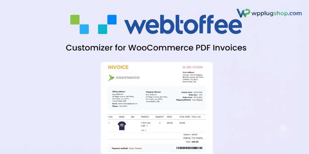 WebToffee Customizer for WooCommerce PDF Invoices – Drag & Drop Invoice Designer Plugin