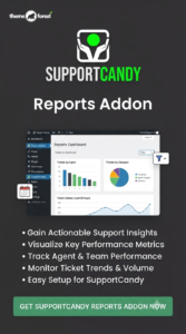 SupportCandy Reports Addon 3.2.0 | Helpdesk Analytics & Reporting