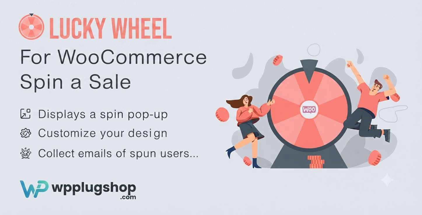 WooCommerce Lucky Wheel – Spin to Win 1.3.11 – Gamified Coupon & Email Capture Plugin