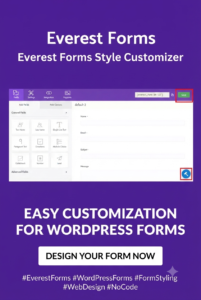 Everest Forms Style Customizer Addon for WordPress – Visual Form Design Without CSS
