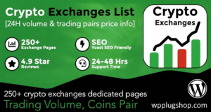 Cryptocurrency Exchanges List Pro – Automated Crypto Directory Plugin