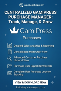 👉 GamiPress Purchases WordPress Plugin