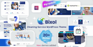 Bixol Cleaning Services WordPress Theme – Elementor Business Website Template