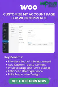 ✅ Customize My Account Page for WooCommerce – Customer Dashboard Customization Plugin