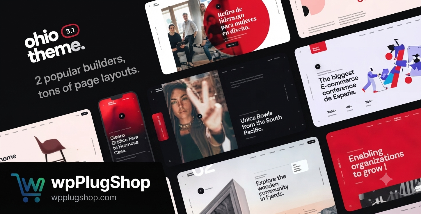 Ohio – Creative Portfolio & Agency WordPress Theme for Elementor & WooCommerce